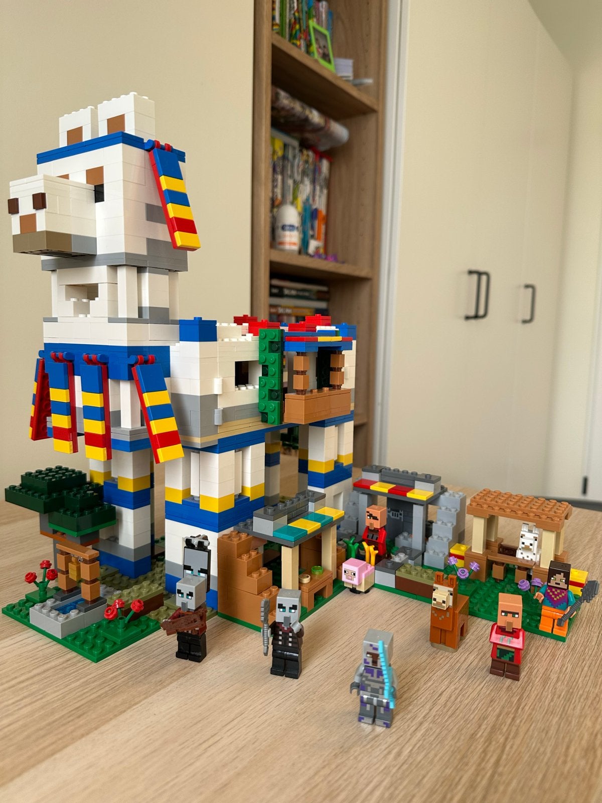 LEGO Minecraft 21188 – Het lamadorp (gebruikt), Kinderen en Baby's, Ophalen of Verzenden, Gebruikt, Overige merken