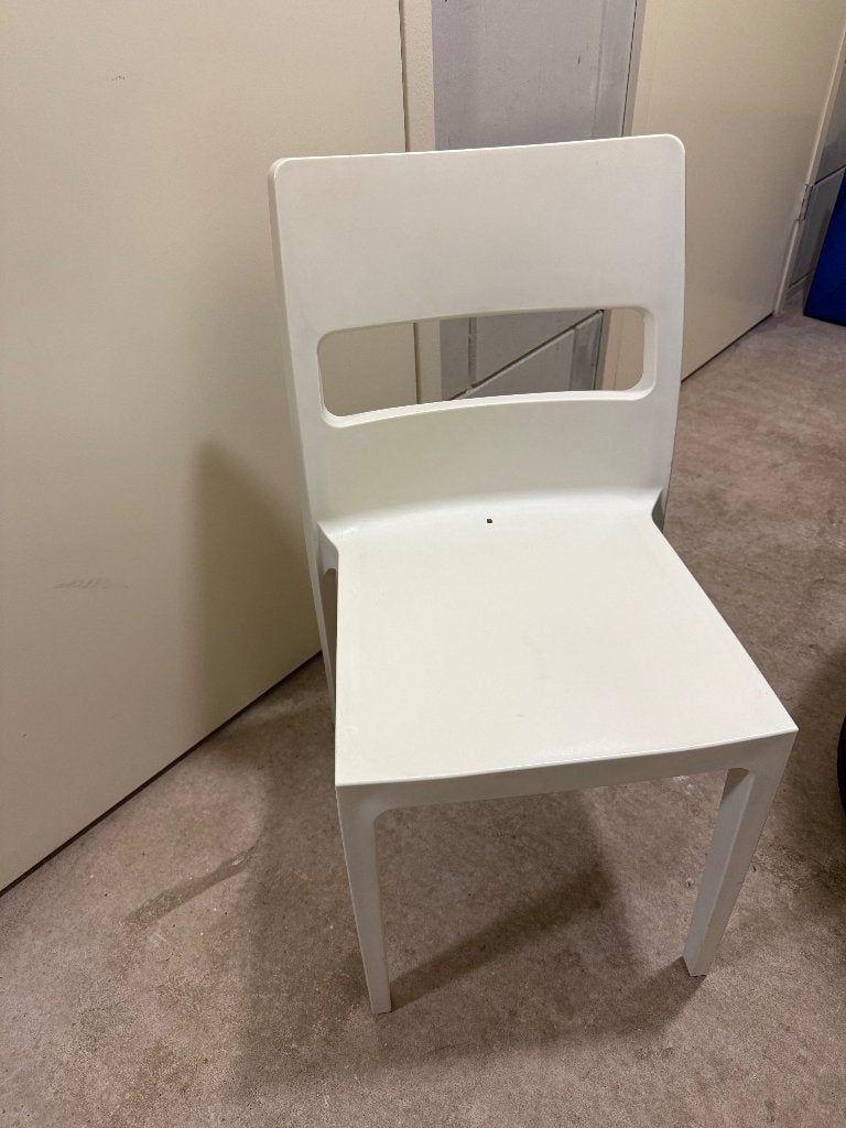 Stoelen 2x - Sai SCAB - Design stoelen WIT, Ophalen, Gebruikt, Wit, Twee