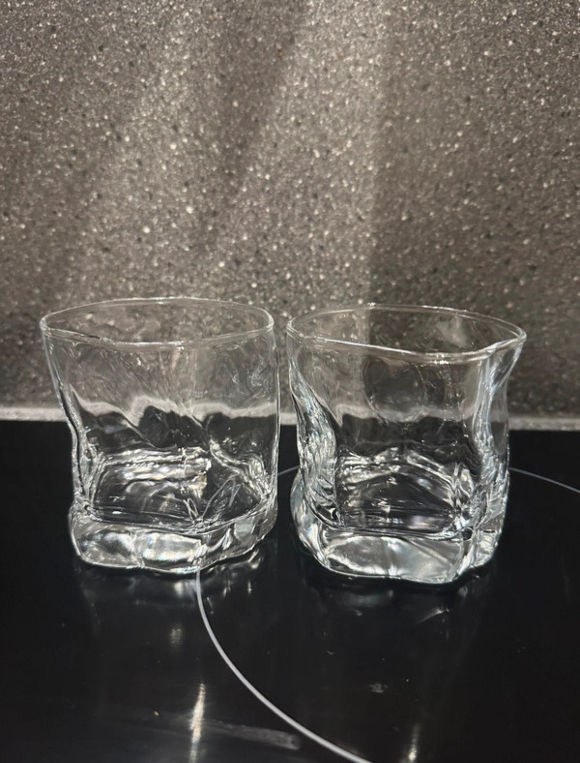 Japandi waterglazen 2 stuks, Ophalen of Verzenden, Zo goed als nieuw, Overige typen