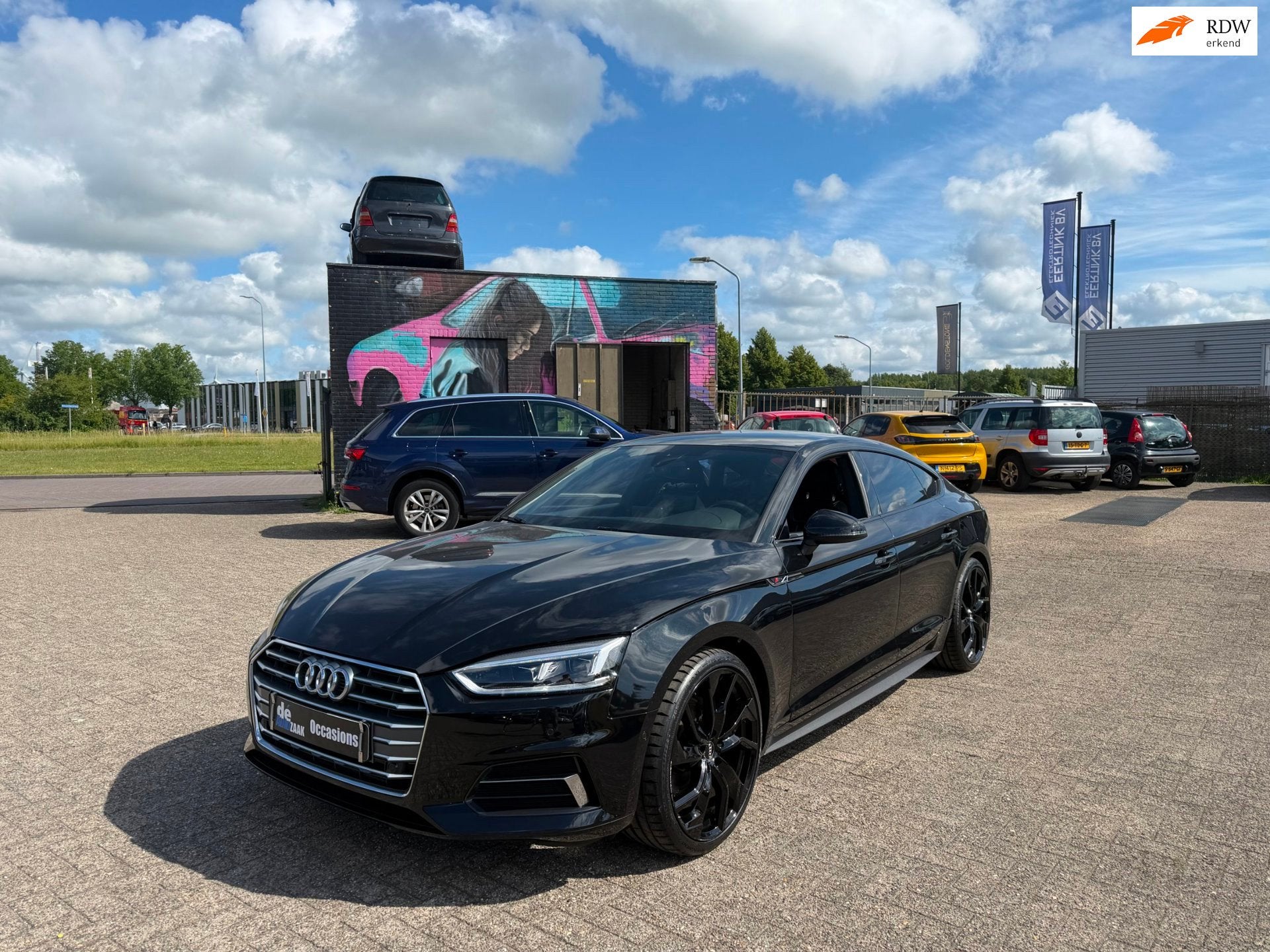 Audi A5 SPORTBACK 2.0 TFSI MHEV Design Pro Line Plus, Gebruikt, Euro 6, 1984 cc, Leder en Stof