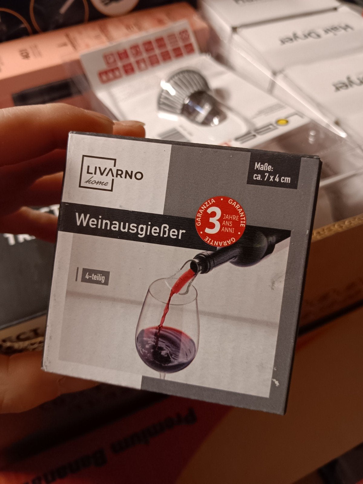 LIVARNO home Wijngieter - 4-delig, nieuw in doos, Overige typen, LIVARNO home, Onbekend, Nieuw
