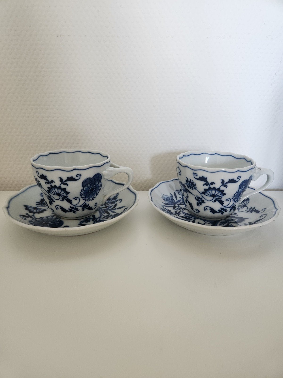 2x Blue Danube - kop en schotel, Ophalen of Verzenden