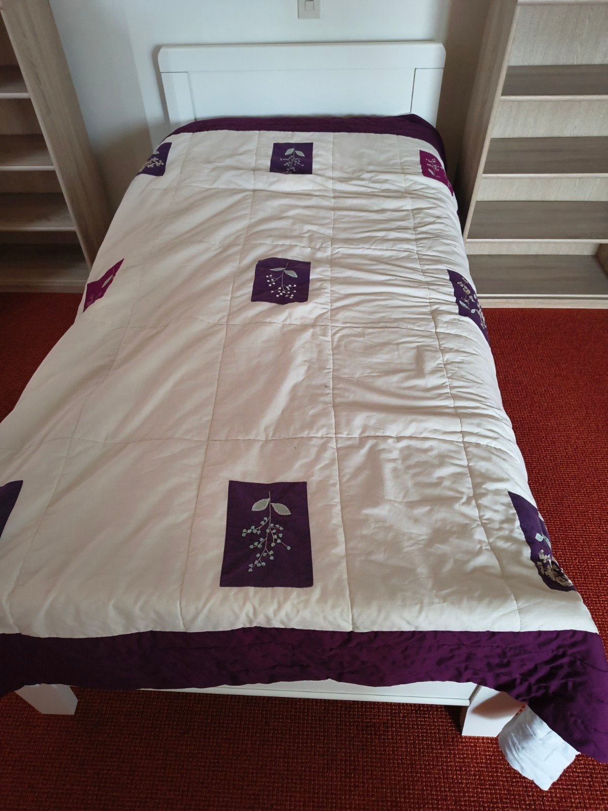 Eenpersoons bed met elektrisch verstelbare lattenbodem, Huis en Inrichting, Eenpersoons, Wit, Ophalen of Verzenden, 200 cm