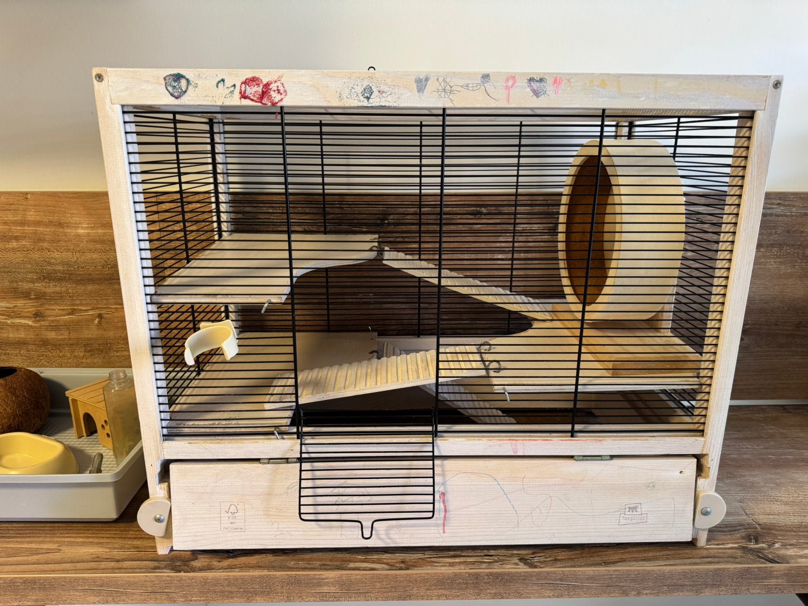 Hamster kooi, Kooi, Minder dan 75 cm, Zo goed als nieuw, Hamster