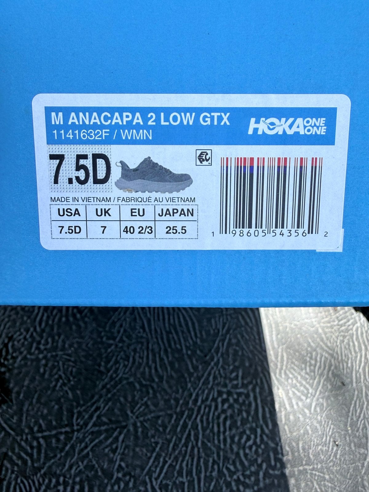 Hoka Anacapa 2 Low GTX wandelschoenen - Zo goed als nieuw, Ophalen, Zo goed als nieuw, Grijs, Wandelschoenen