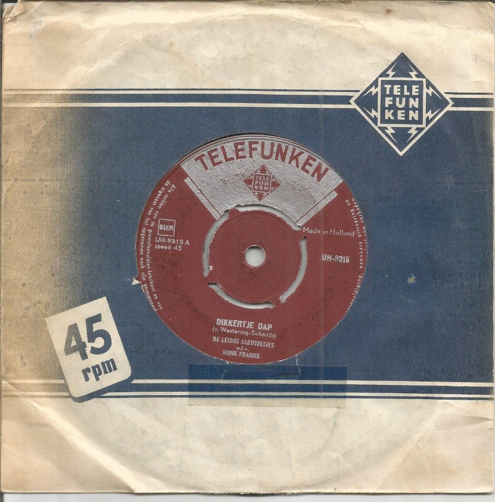 De Leidse Sleuteltjes – Dikkertje Dap (1959), Cd's en Dvd's, Vinyl | Nederlandstalig, Gebruikt, Overige formaten, Ophalen of Verzenden