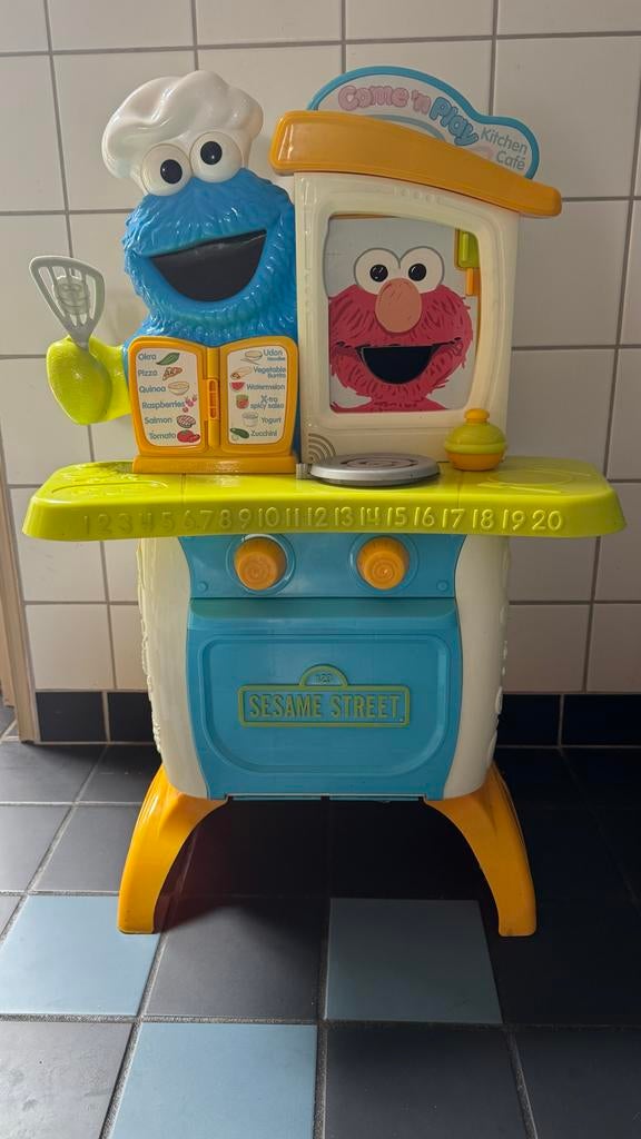 Interactief Cookiemonster Come 'n Play Kitchen Café, Ophalen, Gebruikt, Kunststof, Speelkeuken