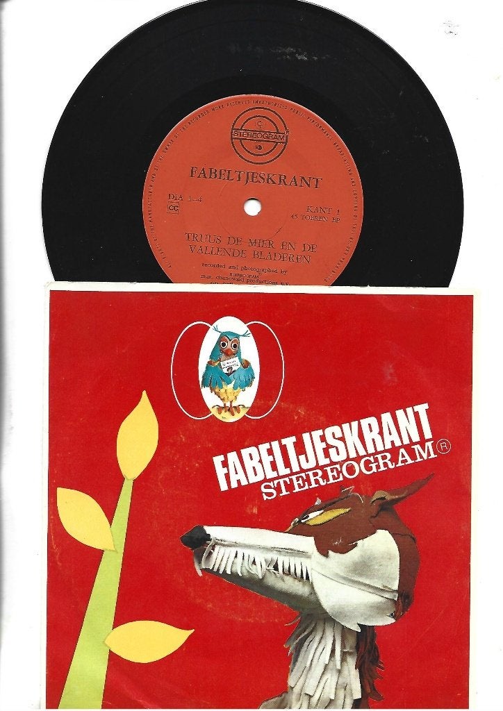 FABELTJESKRANT EP SINGLE 7" TRUUS DE MIER 1969, Fotohoes, 7 inch, Ophalen of Verzenden, Zo goed als nieuw