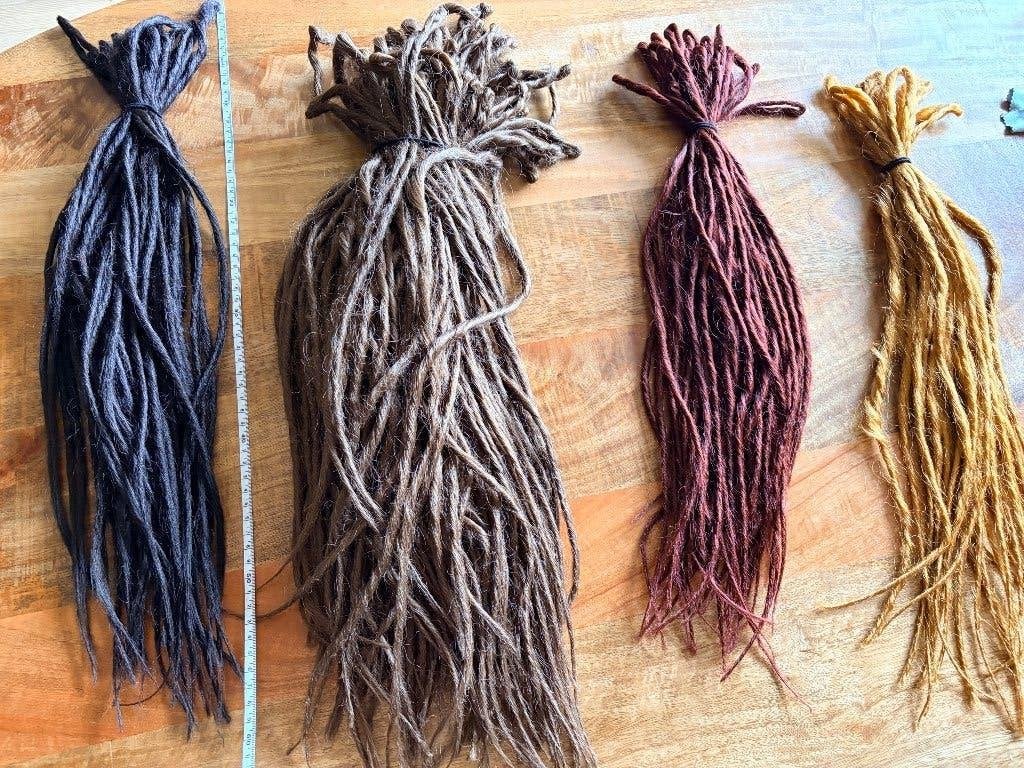Full set synthetische dreads, Ophalen of Verzenden, Gebruikt, Pruik of Haarverlenging