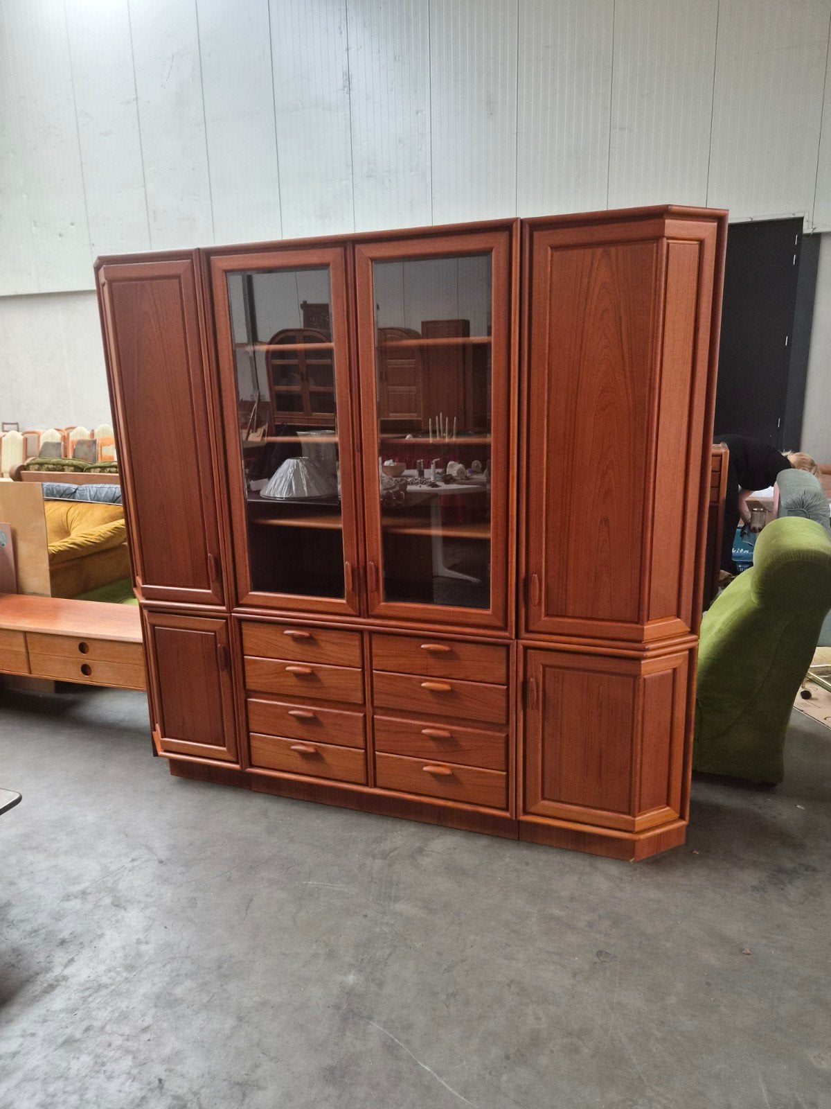 Vintage Teak Wandmeubel / Boekenkast, Ophalen
