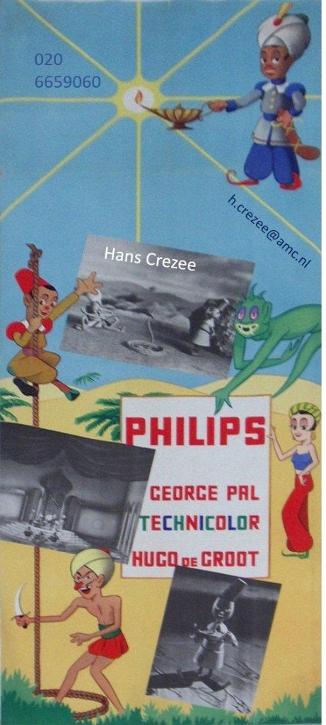 zoek affiche poster radio Philips cavalcade George Pal 1938, Ophalen of Verzenden, A1 t/m A3, Film en Tv, Rechthoekig Staand