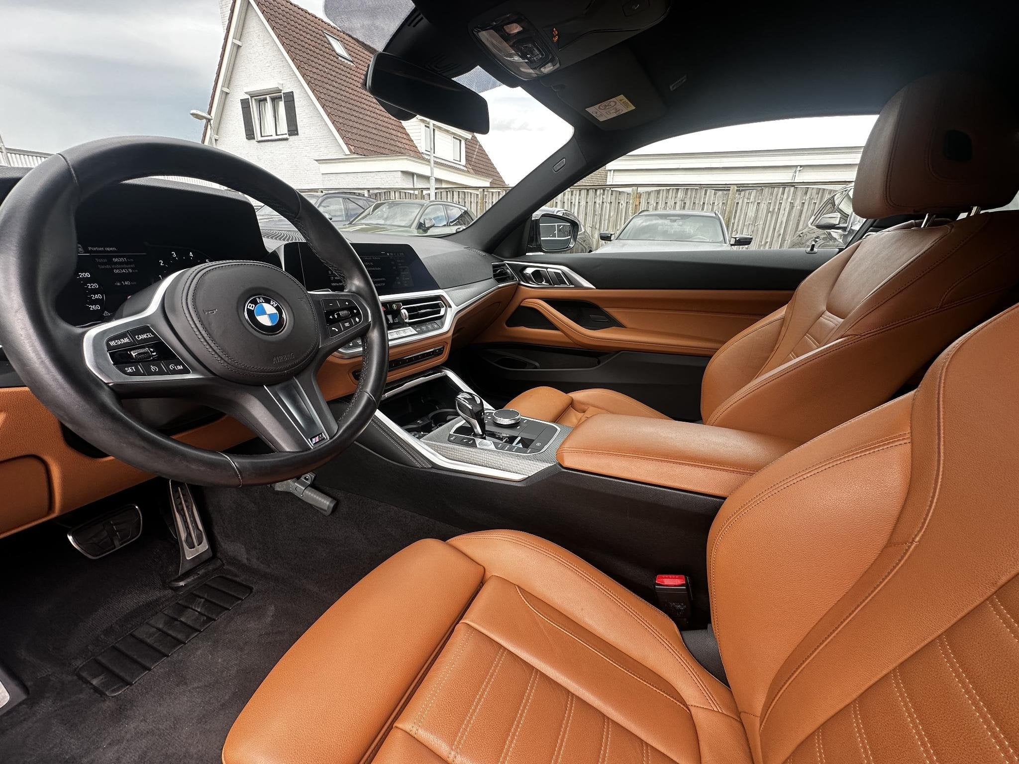 BMW 4-serie Coupé 430i M-Sport Dravitgrau Org NL 1ste Eigen, Auto's, Automaat, Achterwielaandrijving, Gebruikt, 258 pk