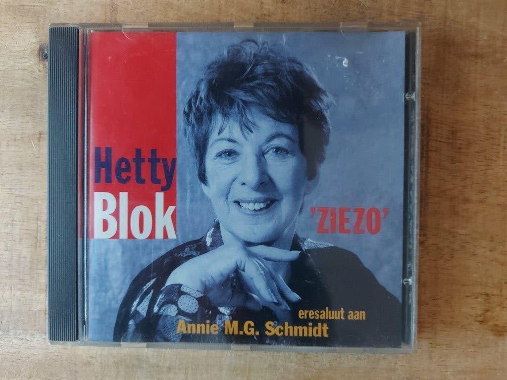 CD Hetty Blok – Ziezo (Eresaluut Aan Annie M.G. Schmidt), Ophalen of Verzenden, Zo goed als nieuw, Levenslied of Smartlap