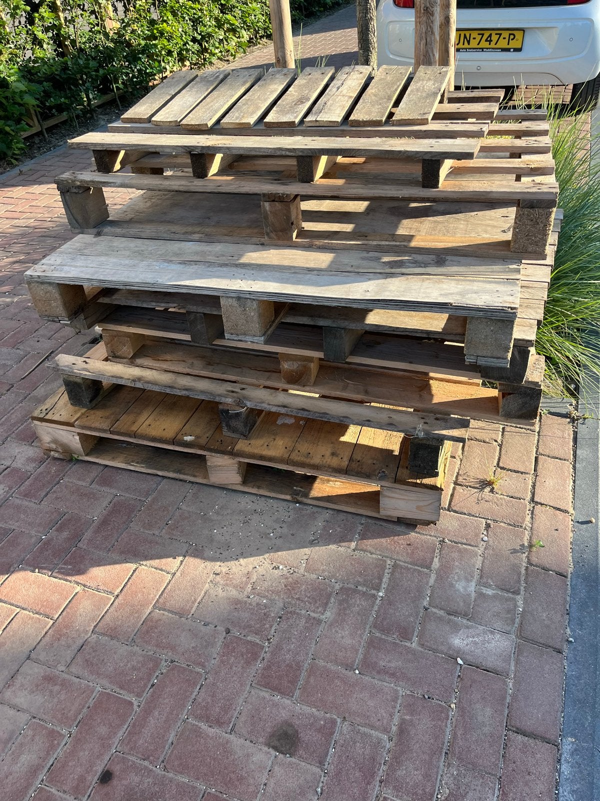 GRATIS houten pallets, Doe-het-zelf en Verbouw, Hout en Planken, Ophalen, Gebruikt, 50 mm of meer, Pallet