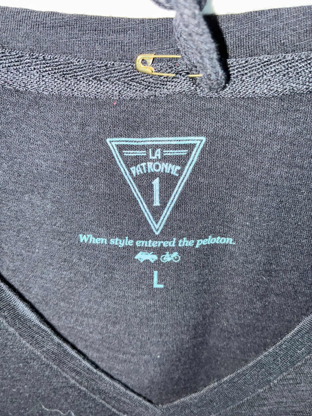 La Patronne T-shirt cyclists dames Maat L, Zwart, Maat 42/44 (L), Nieuw, Ophalen of Verzenden