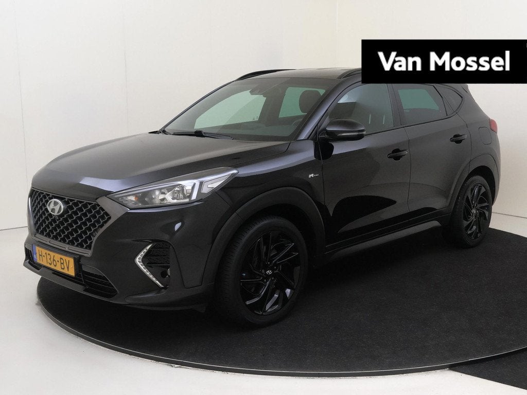 Hyundai Tucson 1.6 T-GDI N-Line AUTOMAAT | Navigatie | Parke, Auto's, Hyundai, 15 km/l, Gebruikt, Zwart, Origineel Nederlands