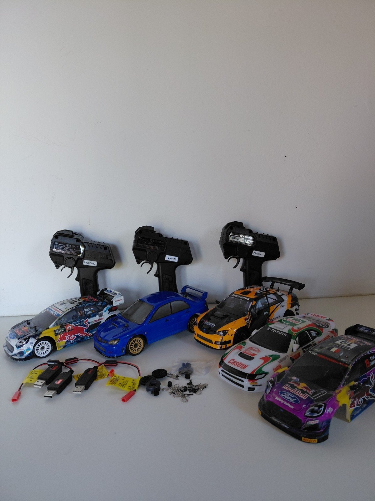 Carisma GT24 RC Rally Auto's 1:24 - 3 stuks met extra kappen, Ophalen of Verzenden