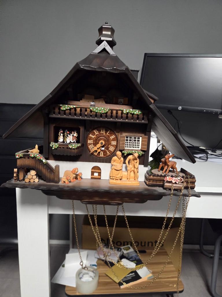 Antieke Koekoeksklok - Zwarte Woud Stijl, Antiek en Kunst, Antiek | Klokken, Ophalen of Verzenden