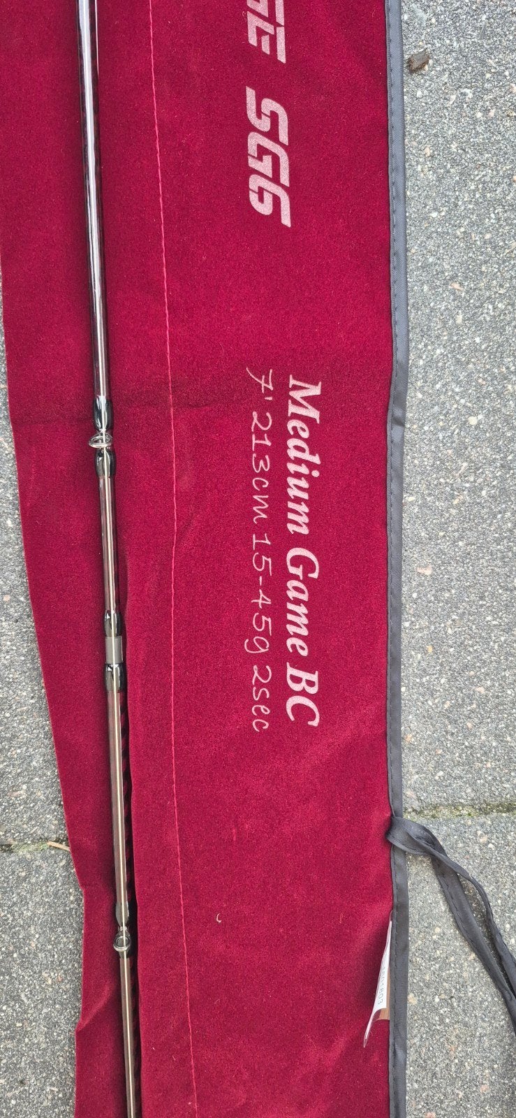 SG6 15-45g 213cm 2 delig.In topstaat., Ophalen of Verzenden, Zo goed als nieuw, Werphengel