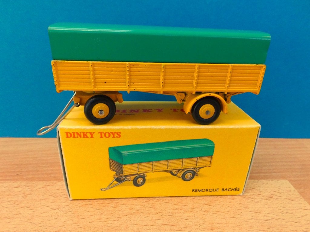 Dinky Toys FRANKRIJK # 70 aanhangwagen met huif en doosje, Ophalen of Verzenden, Zo goed als nieuw, Overige typen, Dinky Toys
