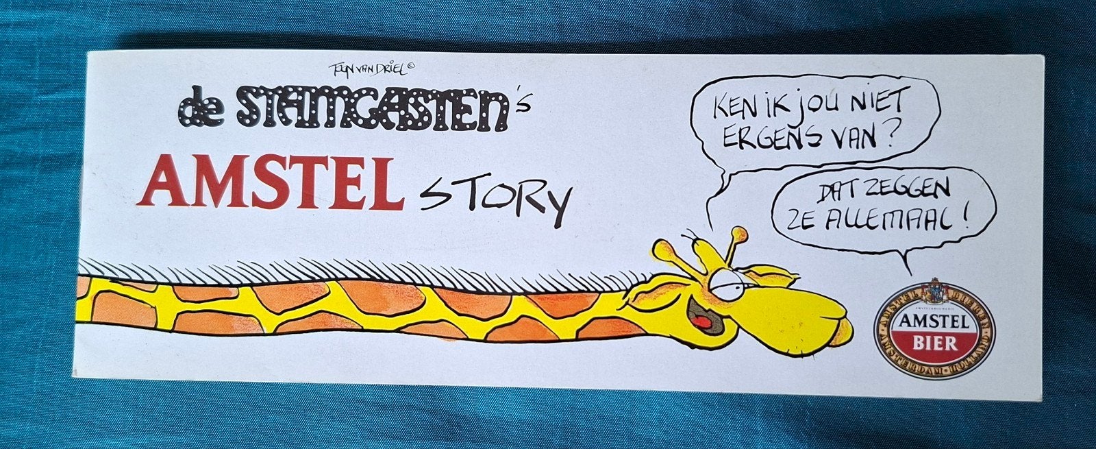 reclame amstel bier stamgasten toon van driel strip, Ophalen of Verzenden, Nieuw, Overige typen