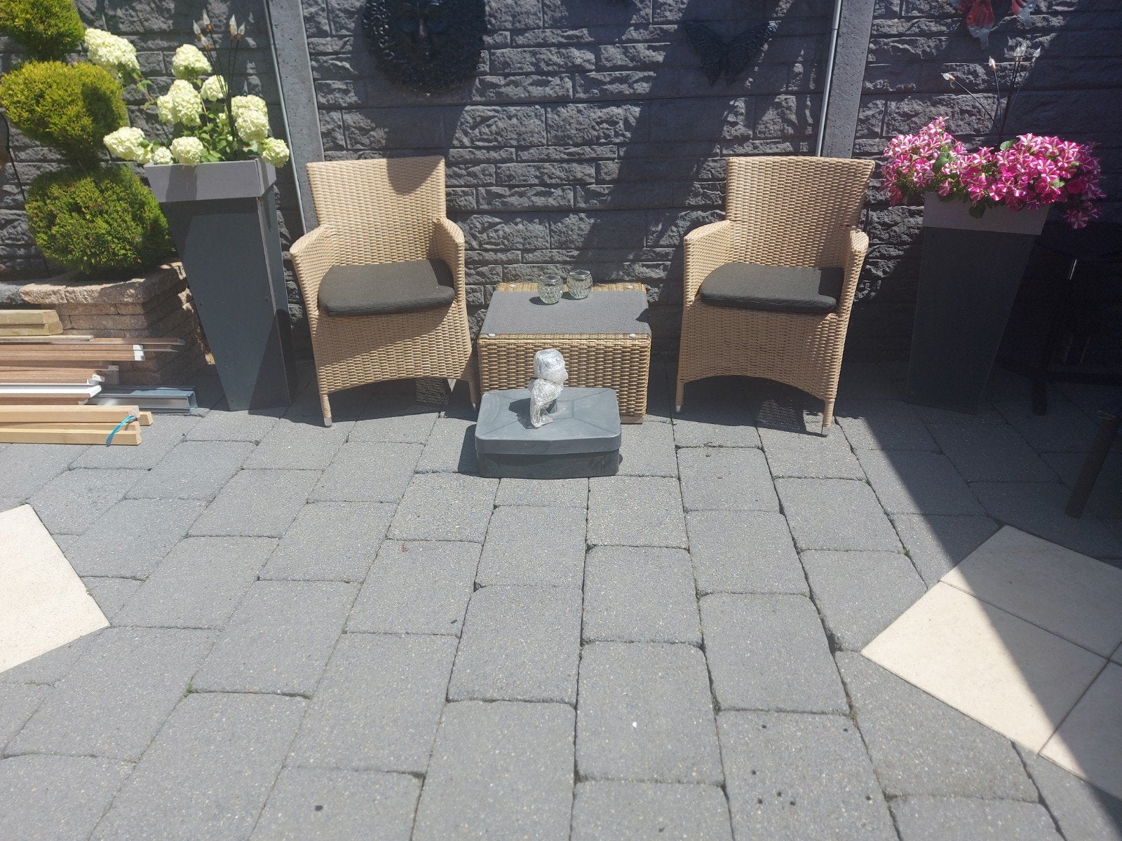 3dlg nieuw tuinsetje, Tuin en Terras, Ophalen of Verzenden, Nieuw, Beton, Overige typen