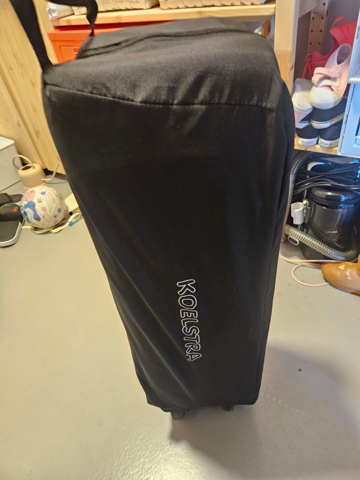 Koelstra Reiswieg/Campingbed - Zwart, Ophalen, Gebruikt