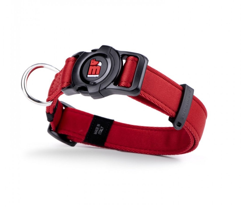 MY FAMILY Memopet Halsband NFC Rood Nek 26-37 cm AANBIEDING!, Ophalen of Verzenden, Nieuw