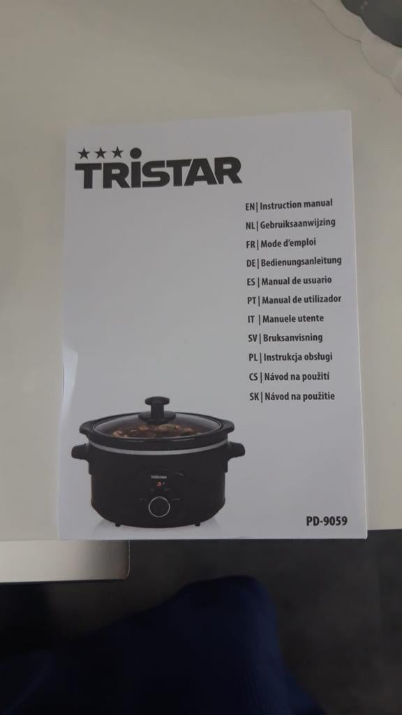 Tristar slowcooker PD-9059, Witgoed en Apparatuur, Slowcookers, Ophalen of Verzenden