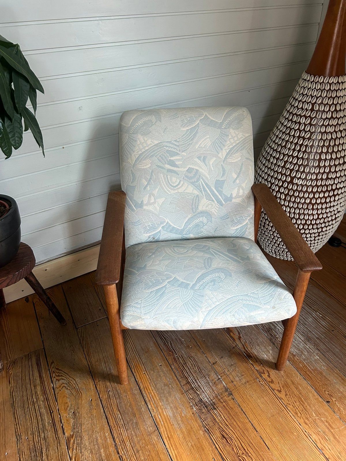 Houten fauteuil jaren 50, Ophalen