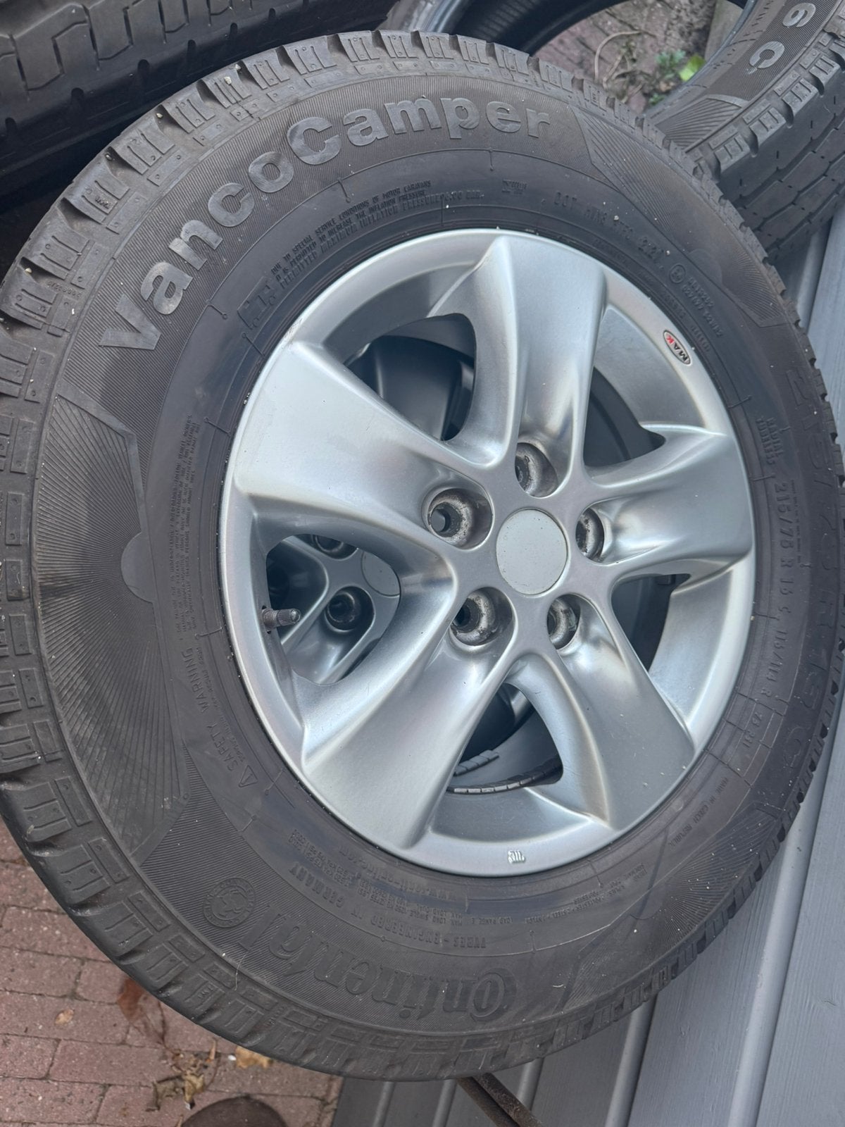 MAK velgen 16 inch met Continental Vancocamper banden, Ophalen, Gebruikt