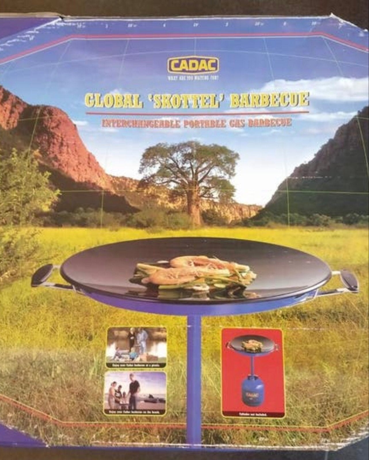 Cadac Global Skottel Barbecue - Draagbare Gas BBQ, Tuin en Terras, Gasbarbecues, Ophalen, Nieuw