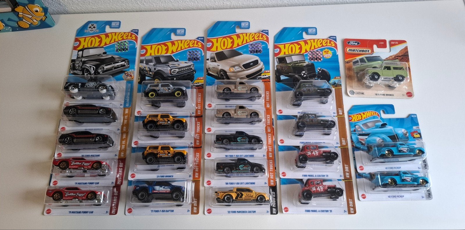 Hot Wheels Ford mainlines 1/2, Verzenden, Nieuw, Auto