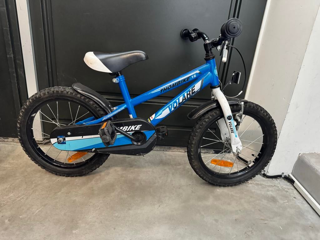 Volare Thombike 16 inch kinderfiets - Blauw, Ophalen, Gebruikt, 16 tot 18 inch