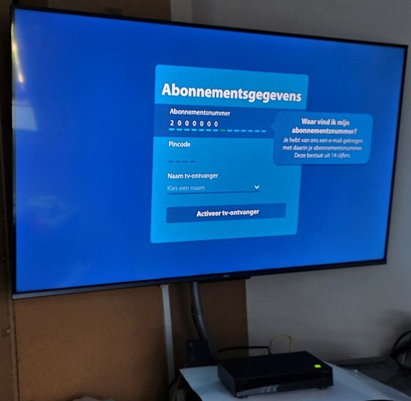KPN Arris VIP2952 TV ontvanger met afstandsbediening, Ophalen