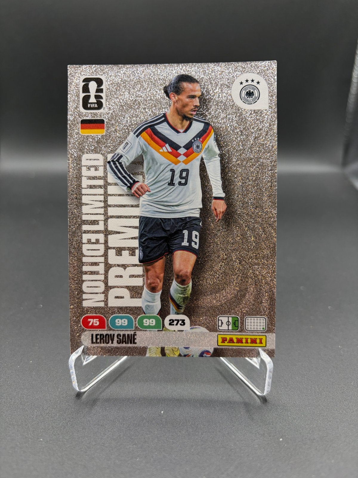 Leroy Sané Panini Adrenalyn XL FIFA World Cup 2026 kaart, Ophalen of Verzenden, Zo goed als nieuw, Buitenlandse clubs, Spelerskaart