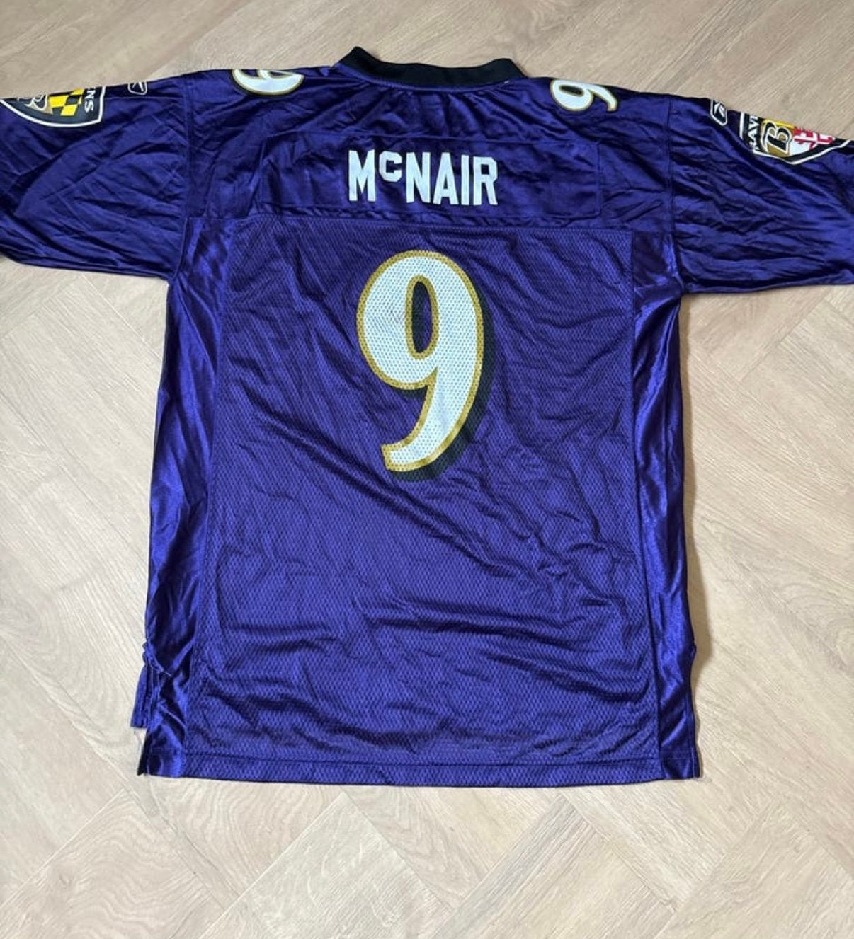 Reebok NFL Baltimore Ravens McNair #9 Jersey, Kleding | Heren, Maat 52/54 (L), Paars, Ophalen of Verzenden, Zo goed als nieuw