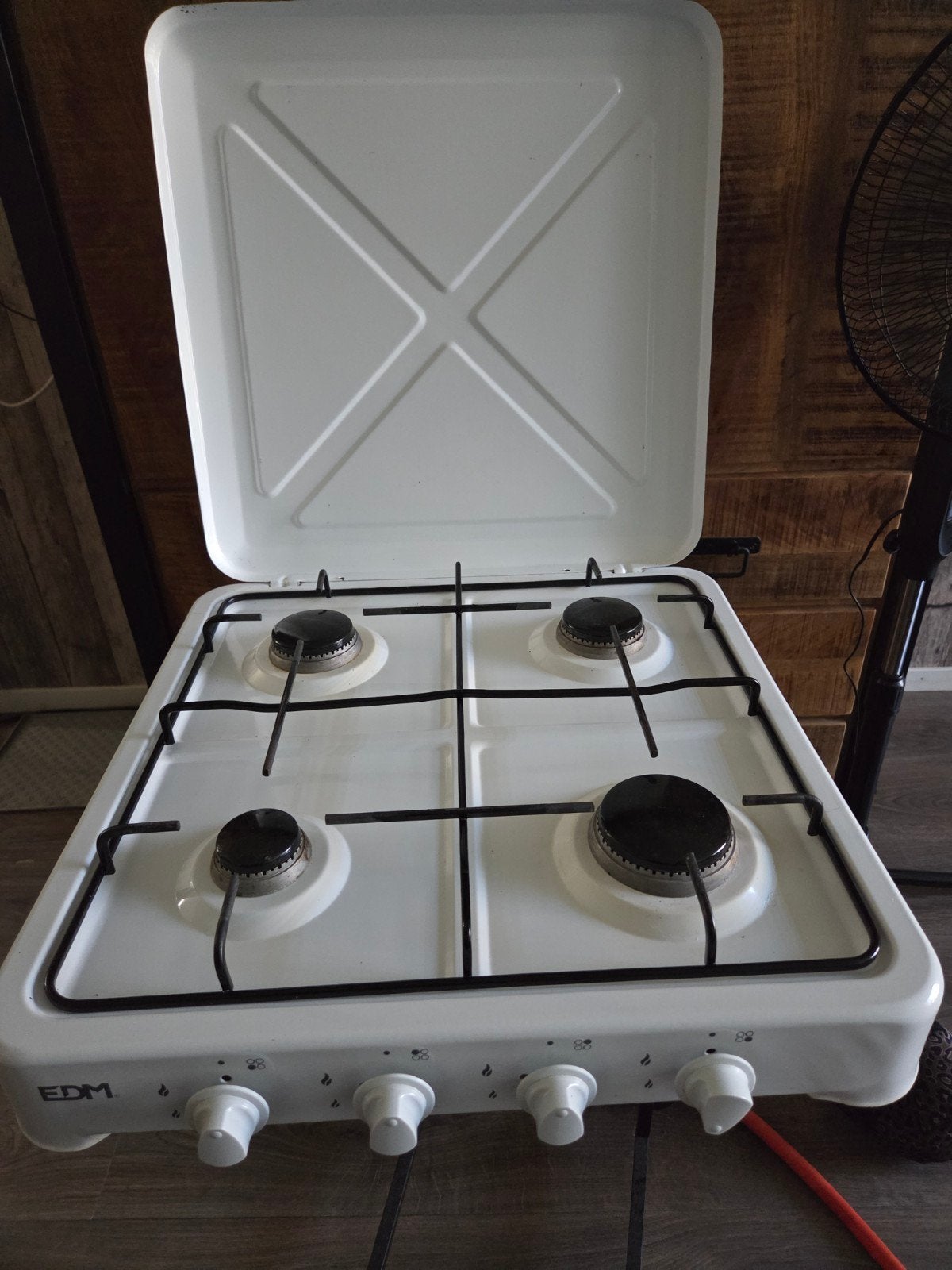 EDM gasstel geschikt voor propaan/butaangas, Ophalen, Gebruikt, Minder dan 85 cm, 4 kookzones