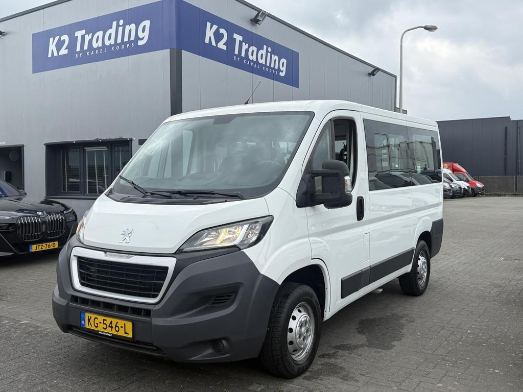 Peugeot Boxer 330 2.0 BlueHDI L1H1 S&S 9 persoons Euro 6 Inc, Auto's, Peugeot, Voorwielaandrijving, Stof, Gebruikt, Euro 6