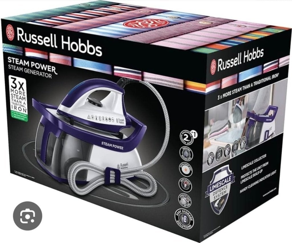 RUSSELL HOBBS stoom strijkijzer, Ophalen of Verzenden, Nieuw, Strijkijzer met snoer