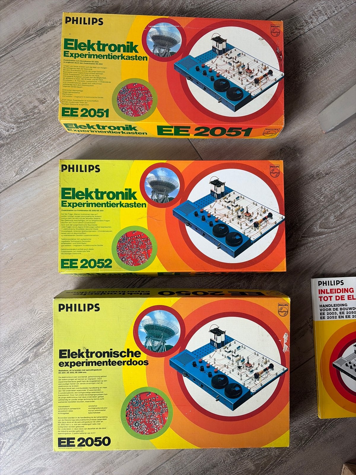 Philips Elektronische Experimenteerdozen EE 2050, 2051, 2052, Verzenden, Gebruikt, Overige typen, Overige