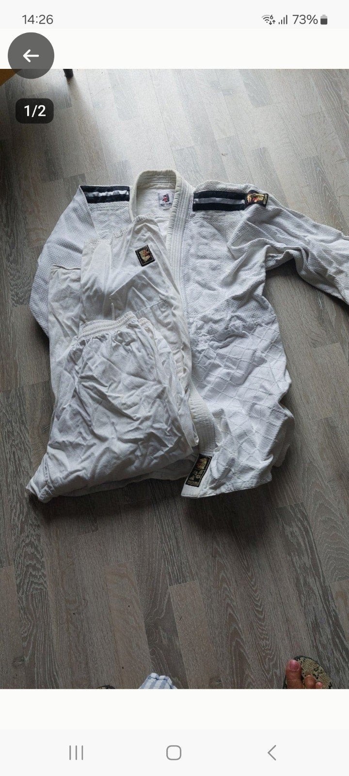 Wit vechtsportpak - Judo/Jiu Jitsu/Aikido, Gebruikt, Judo, Vechtsportpak, Maat M