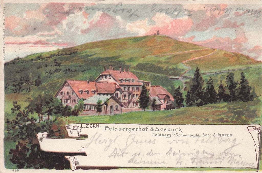 703-170-009 Feldbergerhof & Seebuck Feldberg /Schwarzwald, Verzenden, Voor 1920, Duitsland
