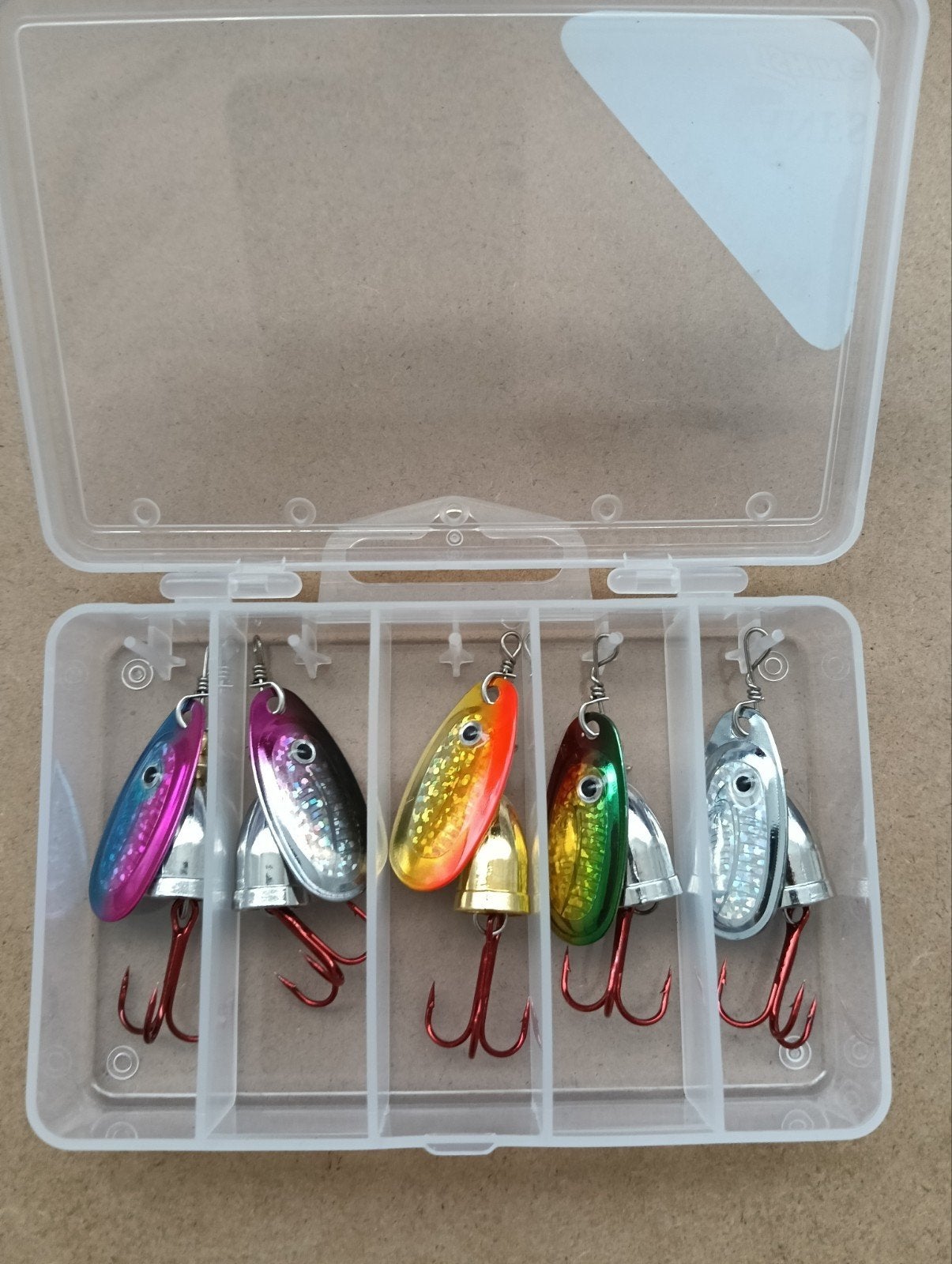 5 Spinners voor Snoek, Baars, Forel - 6 cm, 6 gram, Verzenden, Nieuw, Kunstaas