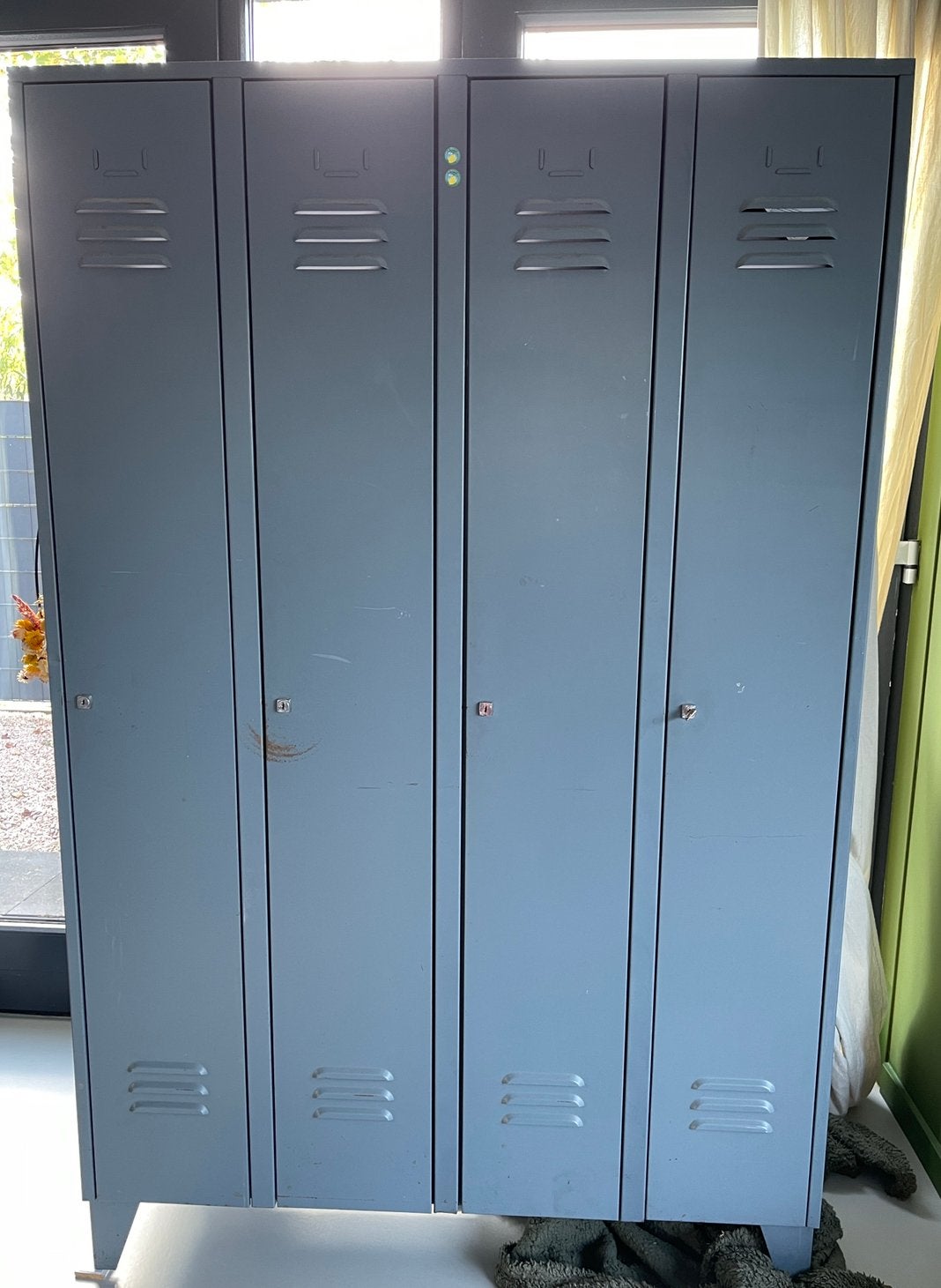 Lockerkast 4 deurs, Huis en Inrichting, Ophalen, Gebruikt, Industrieel