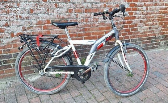 Sparta jongensfiets met versnellingen en bagagedrager, Fietsen en Brommers, Ophalen, Sparta, Velgrem, Versnellingen