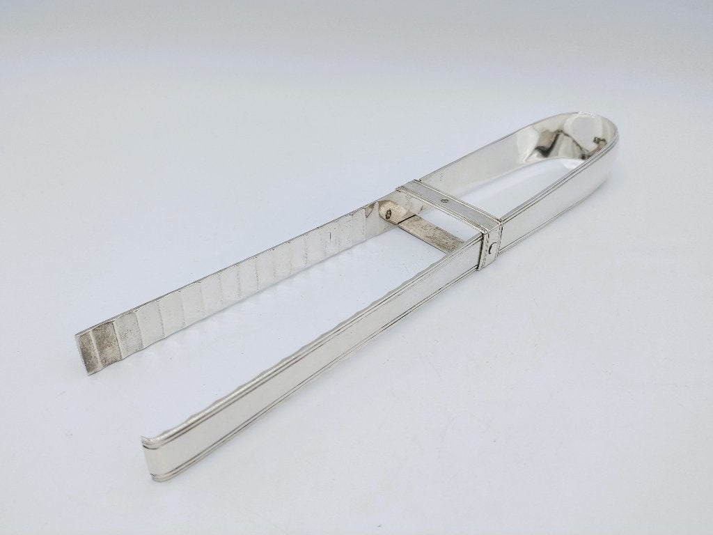 Zilveren aspergetang, Fa. J.M. van Kempen, Voorschoten, 1871, Verzenden, Zilver