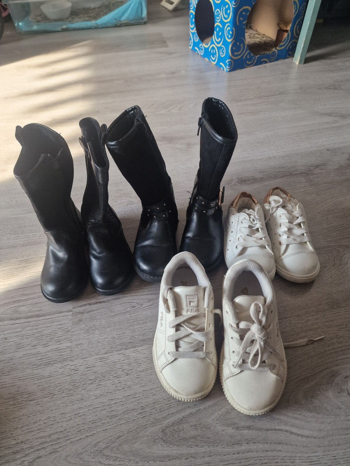 Zwarte kinderlaarzen met rits - Friboo, Gebruikt, Meisje, Friboo, Ophalen of Verzenden