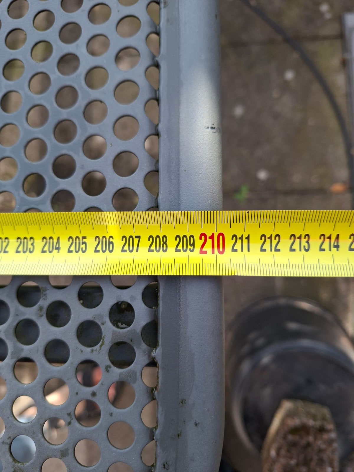 Uitschuifbare tuintafel van metaal, Ophalen, Gebruikt, Rechthoekig, Metaal