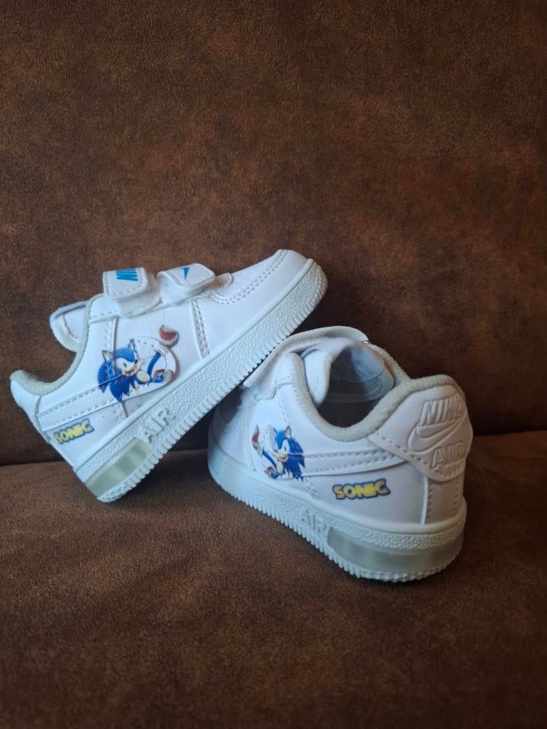 Nike Air Airforce 1 one Sonic met lampjes maat 21, Jongen of Meisje, Schoenen, Ophalen of Verzenden, Zo goed als nieuw